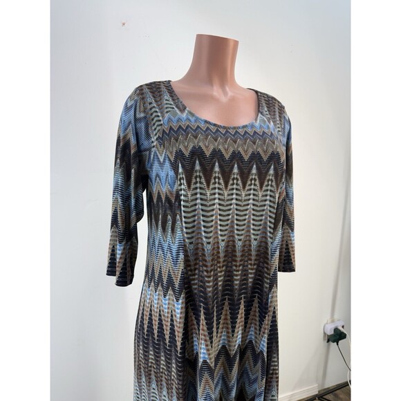 NWT Karen Kane Dress Womens 0X (XL) 3/4 Sleeve Pullover - Picture 5 of 15